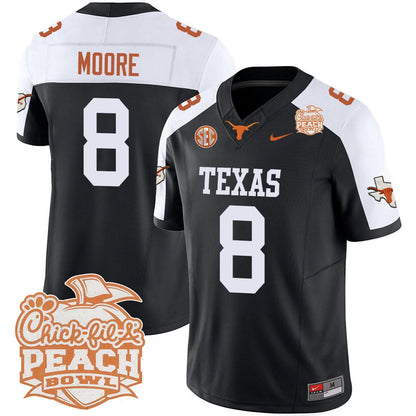 Texas Longhorns 2024 Peach Bowl Jersey - All Stitched