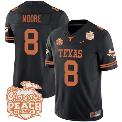 Texas Longhorns 2024 Peach Bowl Jersey - All Stitched