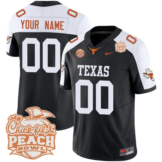 Custom Texas Longhorns 2024 Peach Bowl Jersey - All Stitched