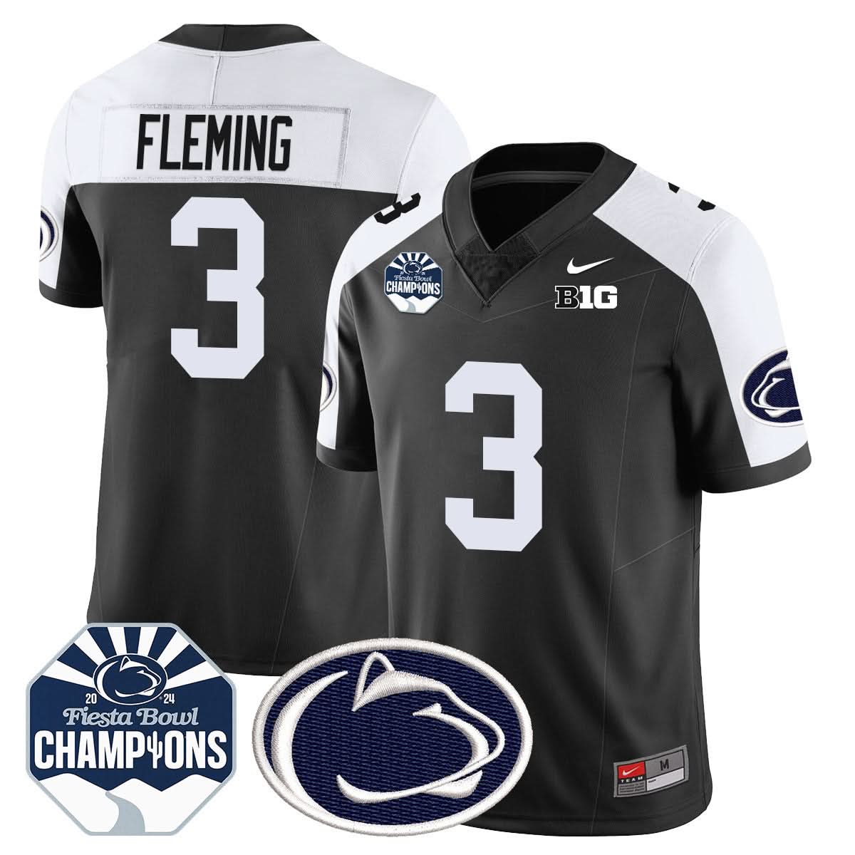 Penn State Nittany Lions 2024 Fiesta Bowl Champions Jersey - All Stitched