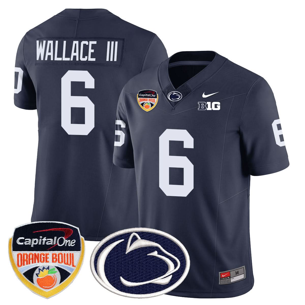 Men's Penn State Nittany Lions 2024 Orange Bowl Jersey - All Stitched