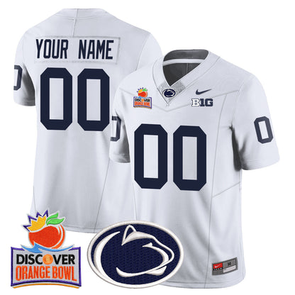 Custom Gender/Name Penn State Nittany Lions 2024 Orange Bowl Jersey N1 - All Stitched