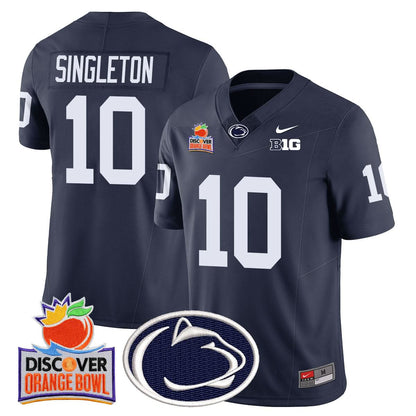 Men's Penn State Nittany Lions 2024 Orange Bowl Jersey N1 - All Stitched