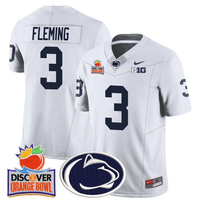 Men's Penn State Nittany Lions 2024 Orange Bowl Jersey N1 - All Stitched