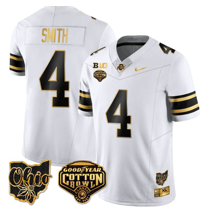 Ohio State Buckeyes 2024 Cotton Bowl Classic Jersey Gold - All Stitched