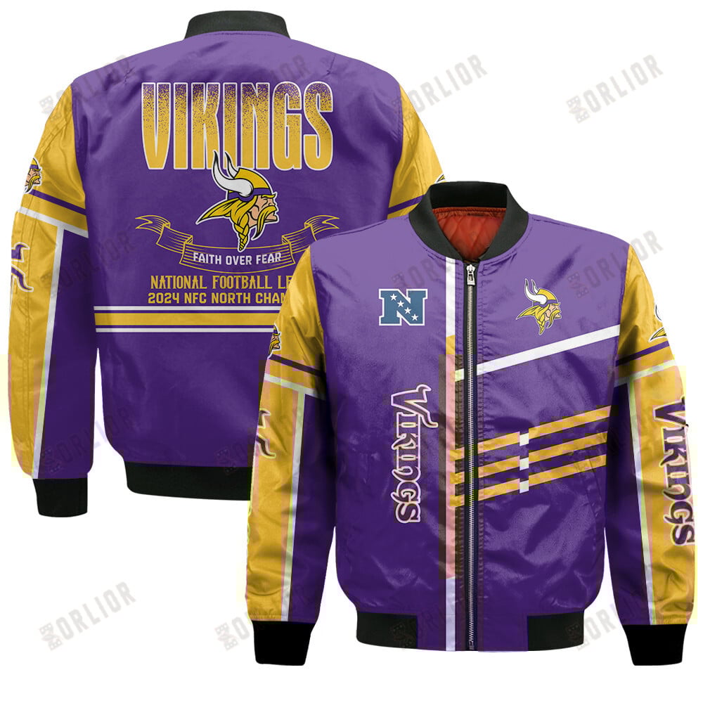 Minnesota Vikings NFC North Champions 2024 Unique Bomber Jacket
