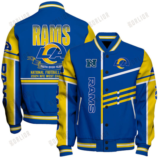 Los Angeles Rams NFC West Champions 2024 Unique Varsity Jacket