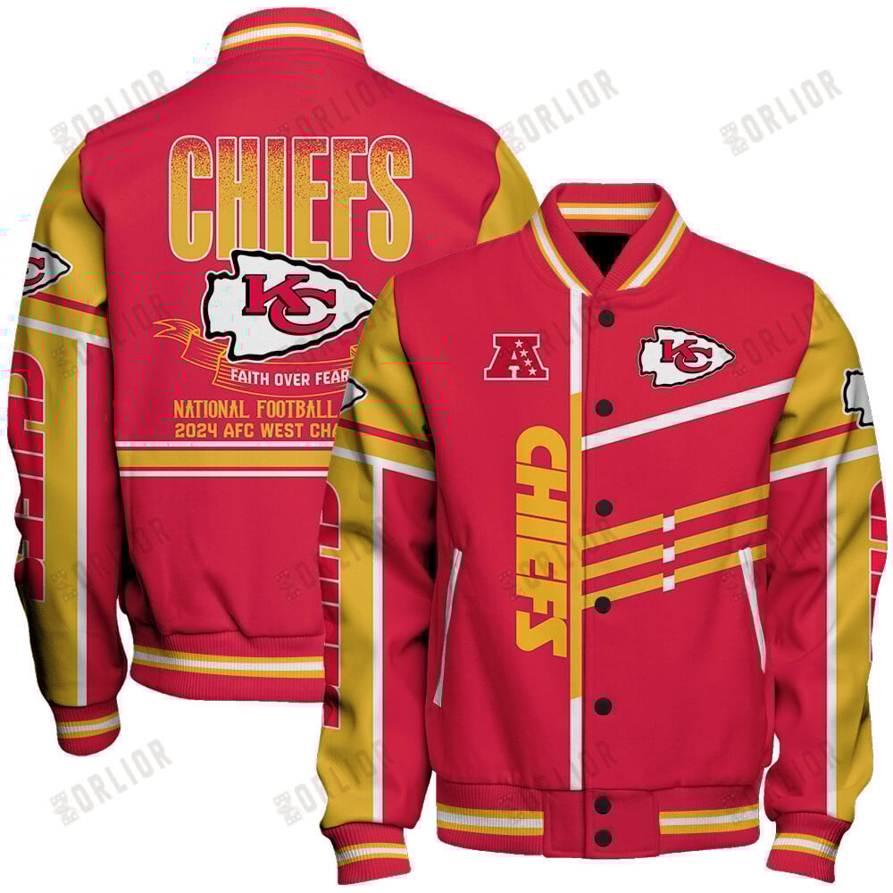 Kansas City Chiefs AFC West Champions 2024 Unique Varsity Jacket