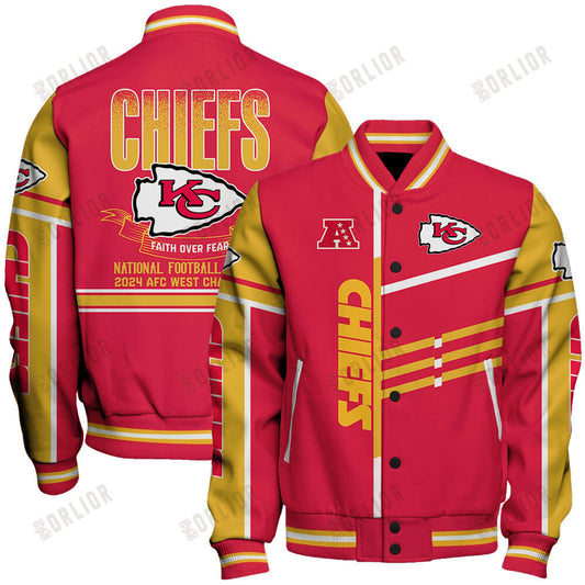 Kansas City Chiefs AFC West Champions 2024 Unique Varsity Jacket