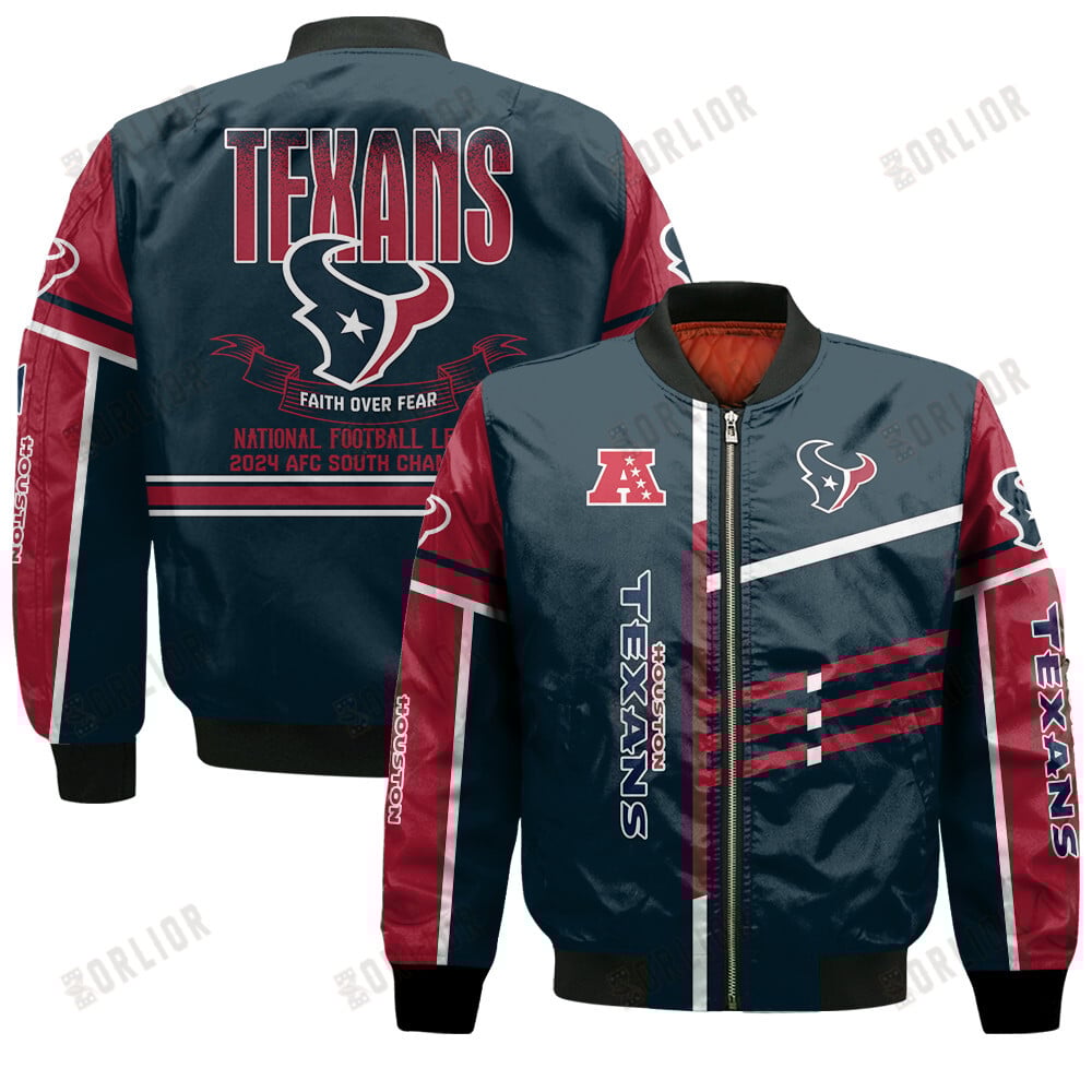 Houston Texans AFC South Champions 2024 Unique Bomber Jacket