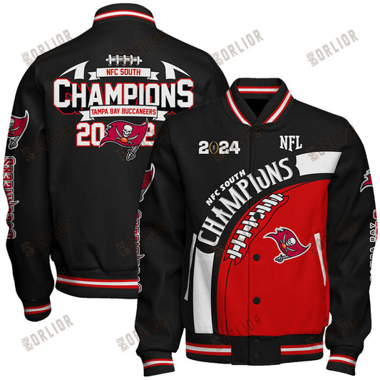 Tampa Bay Buccaneers NFC South Champions 2024 New Design Varsity Jacket