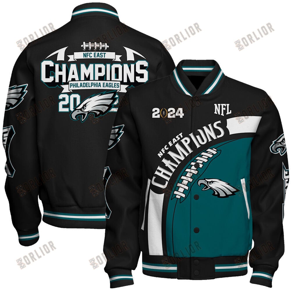 Philadephia Eagles NFC East Champions 2024 New Design Varsity Jacket
