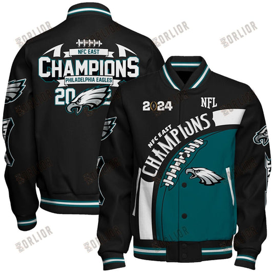 Philadephia Eagles NFC East Champions 2024 New Design Varsity Jacket