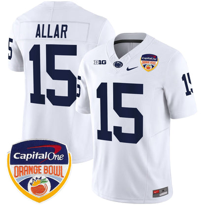 Penn State Nittany Lions Orange Bowl Patch Vapor Limited Jersey - All Stitched