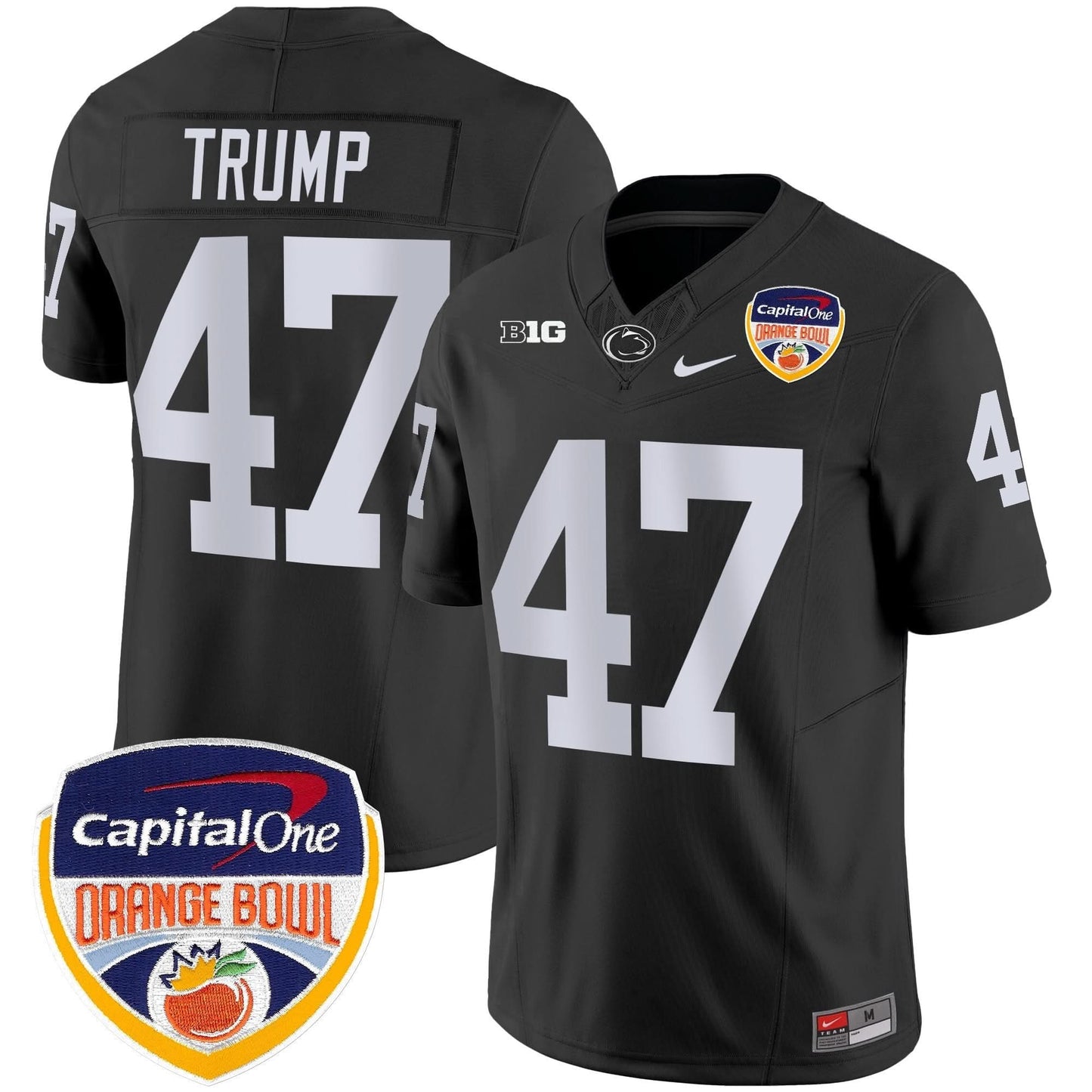 Penn State Nittany Lions Orange Bowl Patch Vapor Limited Jersey - All Stitched