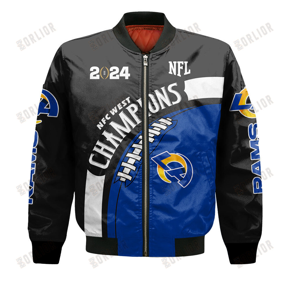 Los Angeles Rams NFC West Champions 2024 New Design Bomber Jacket