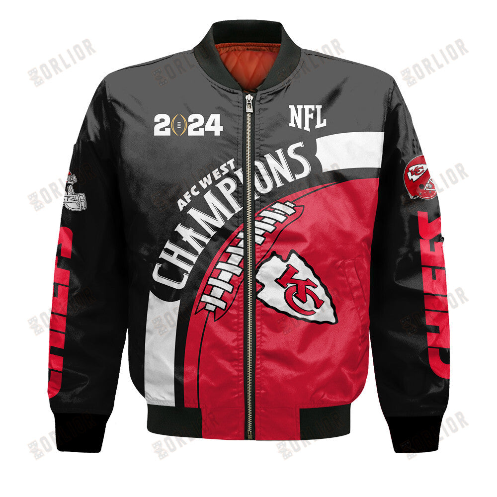 Kansas City Chiefs AFC West Champions 2024 New Design Bomber Jacket