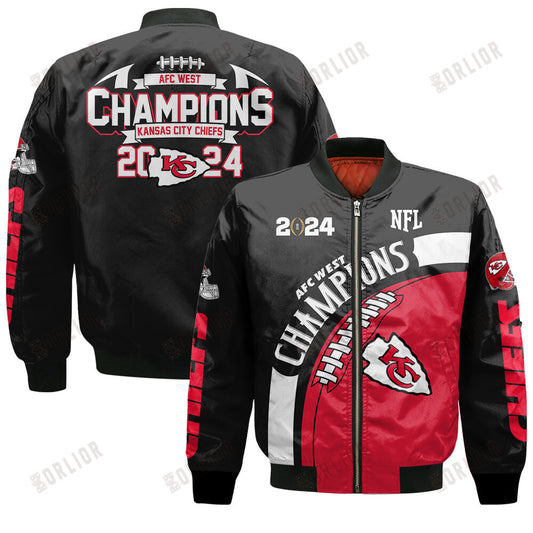 Kansas City Chiefs AFC West Champions 2024 New Design Bomber Jacket