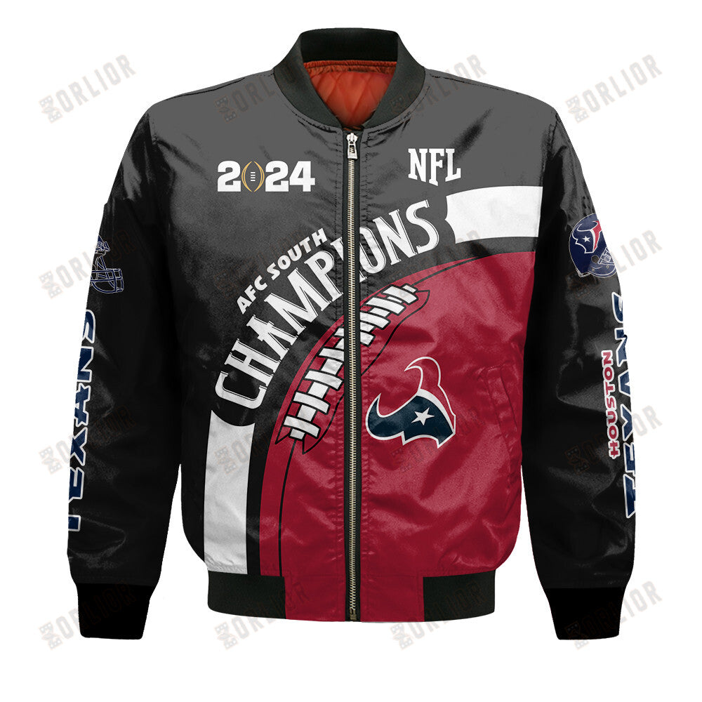 Houston Texans AFC South Champions 2024 New Design Bomber Jacket