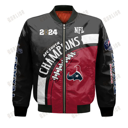 Houston Texans AFC South Champions 2024 New Design Bomber Jacket