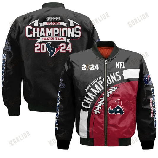 Houston Texans AFC South Champions 2024 New Design Bomber Jacket