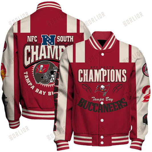 Tampa Bay Buccaneers NFC South Champions 2024 We're On Fire Varsity Jacket