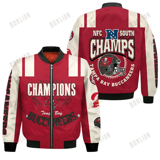 Tampa Bay Buccaneers NFC South Champions 2024 We're On Fire Bomber Jacket