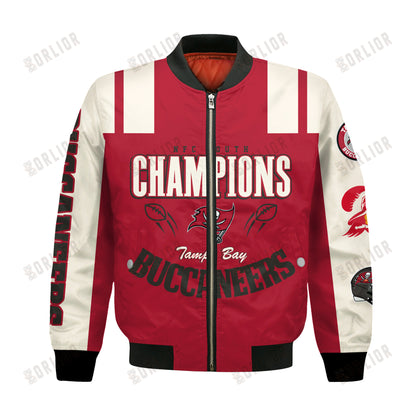 Tampa Bay Buccaneers NFC South Champions 2024 We're On Fire Bomber Jacket