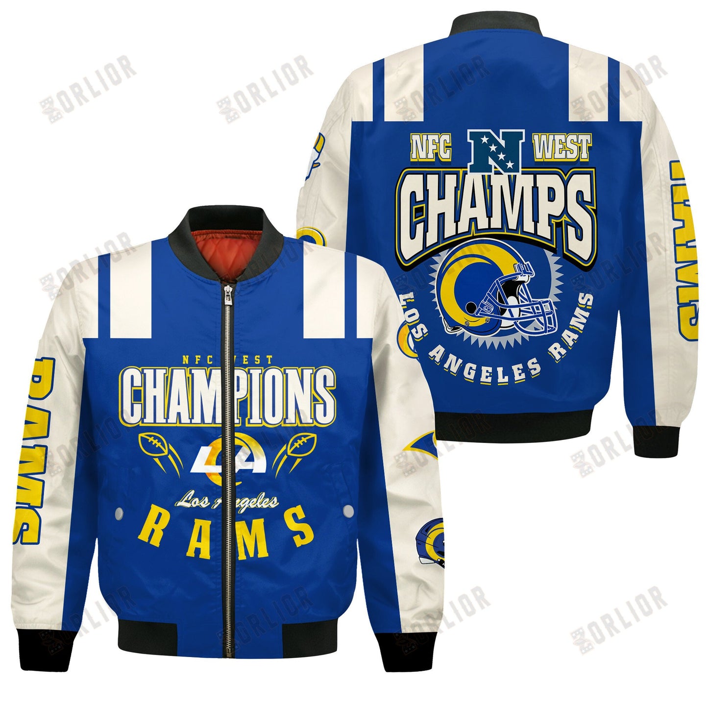 Los Angeles Rams NFC West Champions 2024 We're On Fire Bomber Jacket