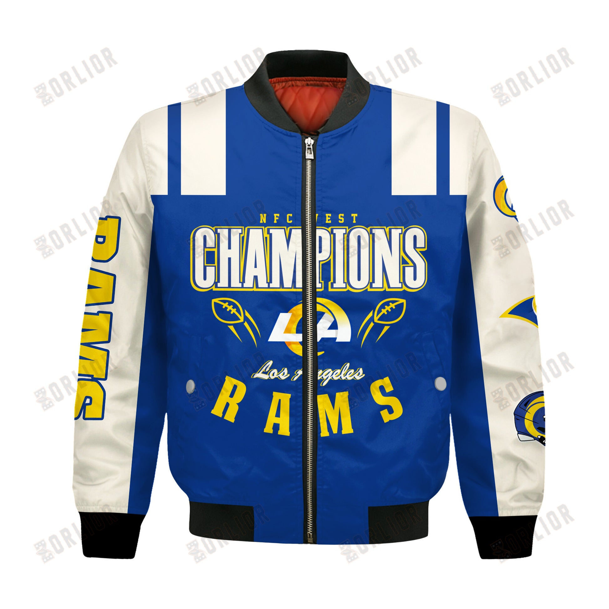 Los Angeles Rams NFC West Champions 2024 We're On Fire Bomber Jacket