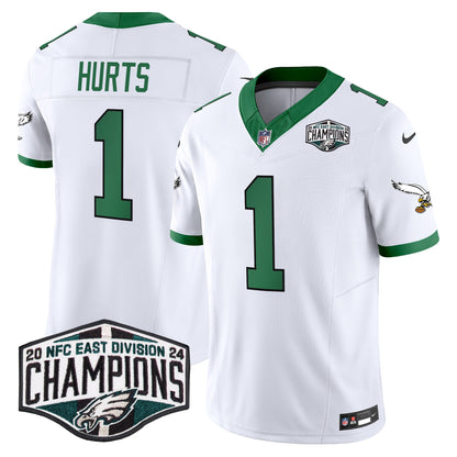 Philadelphia Eagles Kelly Green 2024 NFC East Division Champions Vapor Limited Jersey V2 - All Stitched