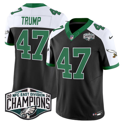 Philadelphia Eagles Kelly Green 2024 NFC East Division Champions Vapor Limited Jersey V2 - All Stitched