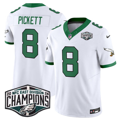 Philadelphia Eagles Kelly Green 2024 NFC East Division Champions Vapor Limited Jersey V2 - All Stitched