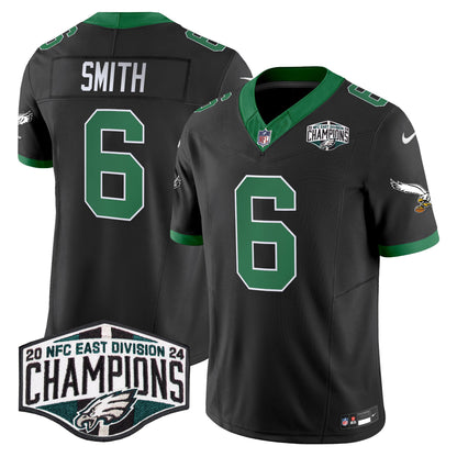 Philadelphia Eagles Kelly Green 2024 NFC East Division Champions Vapor Limited Jersey V2 - All Stitched