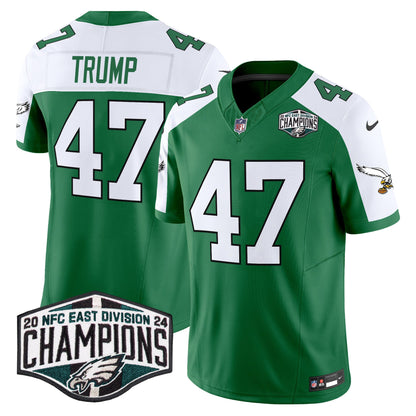 Philadelphia Eagles Kelly Green 2024 NFC East Division Champions Vapor Limited Jersey V2 - All Stitched