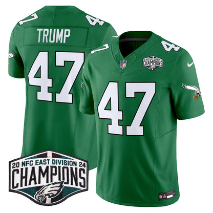 Philadelphia Eagles Kelly Green 2024 NFC East Division Champions Vapor Limited Jersey V2 - All Stitched