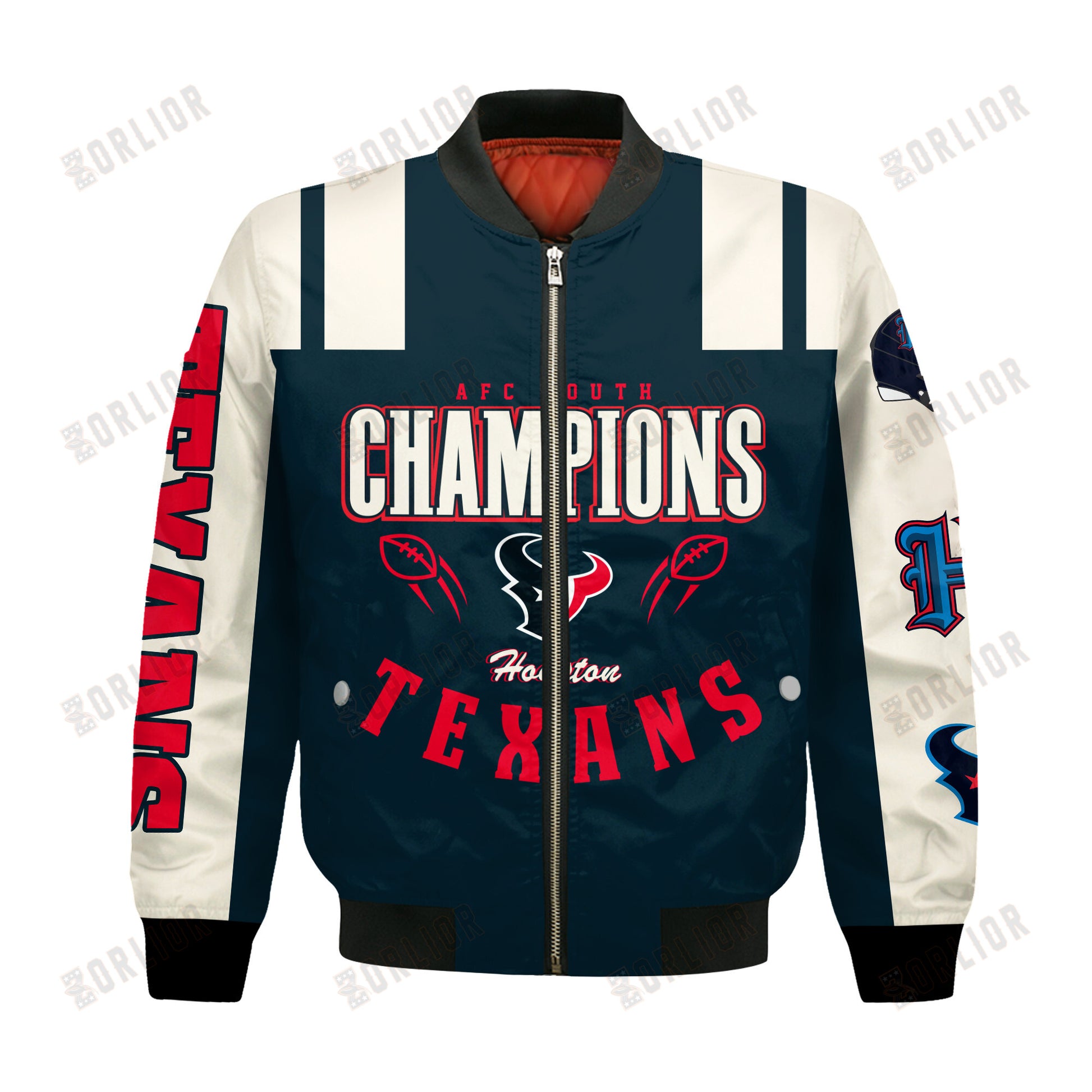 Houston Texans AFC South Champions 2024 We're On Fire Bomber Jacket