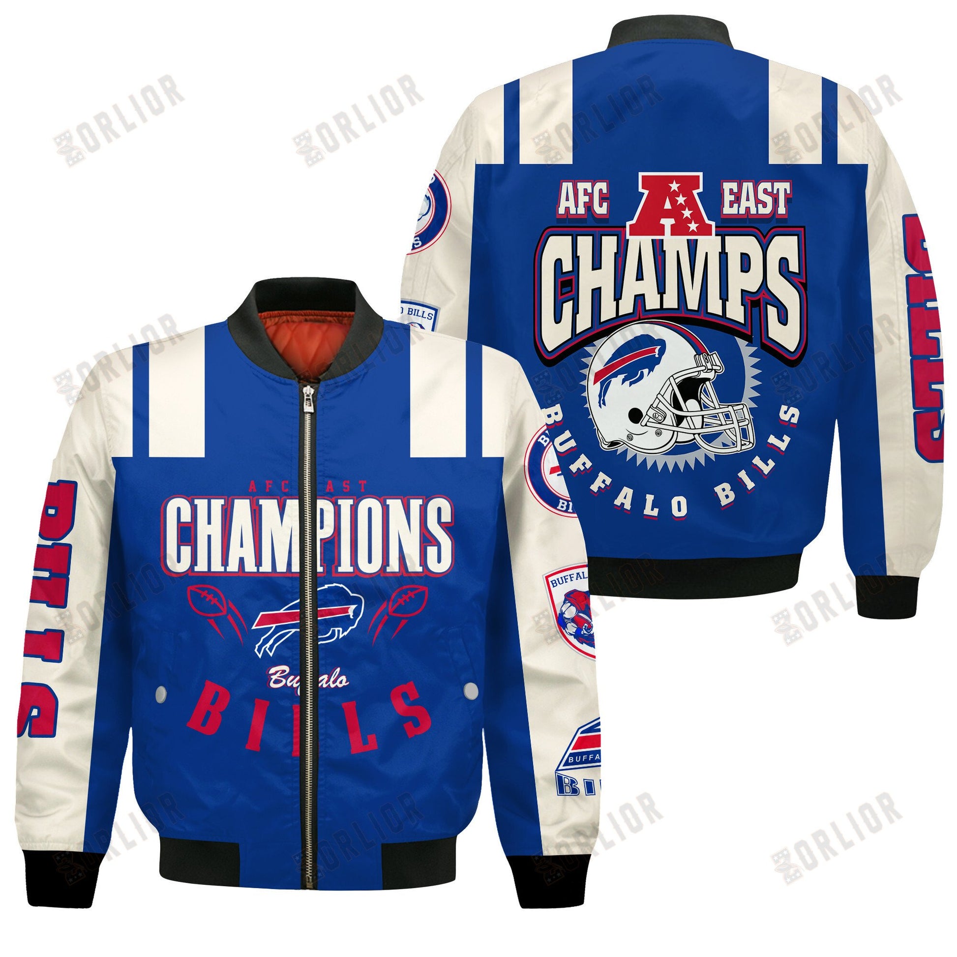 Buffalo Bills AFC East Champions 2024 We're On Fire Bomber Jacket