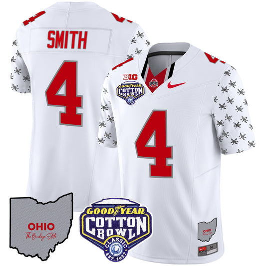 Ohio State Buckeyes Cotton Bowl Patch Vapor Limited Jersey - All Stitched