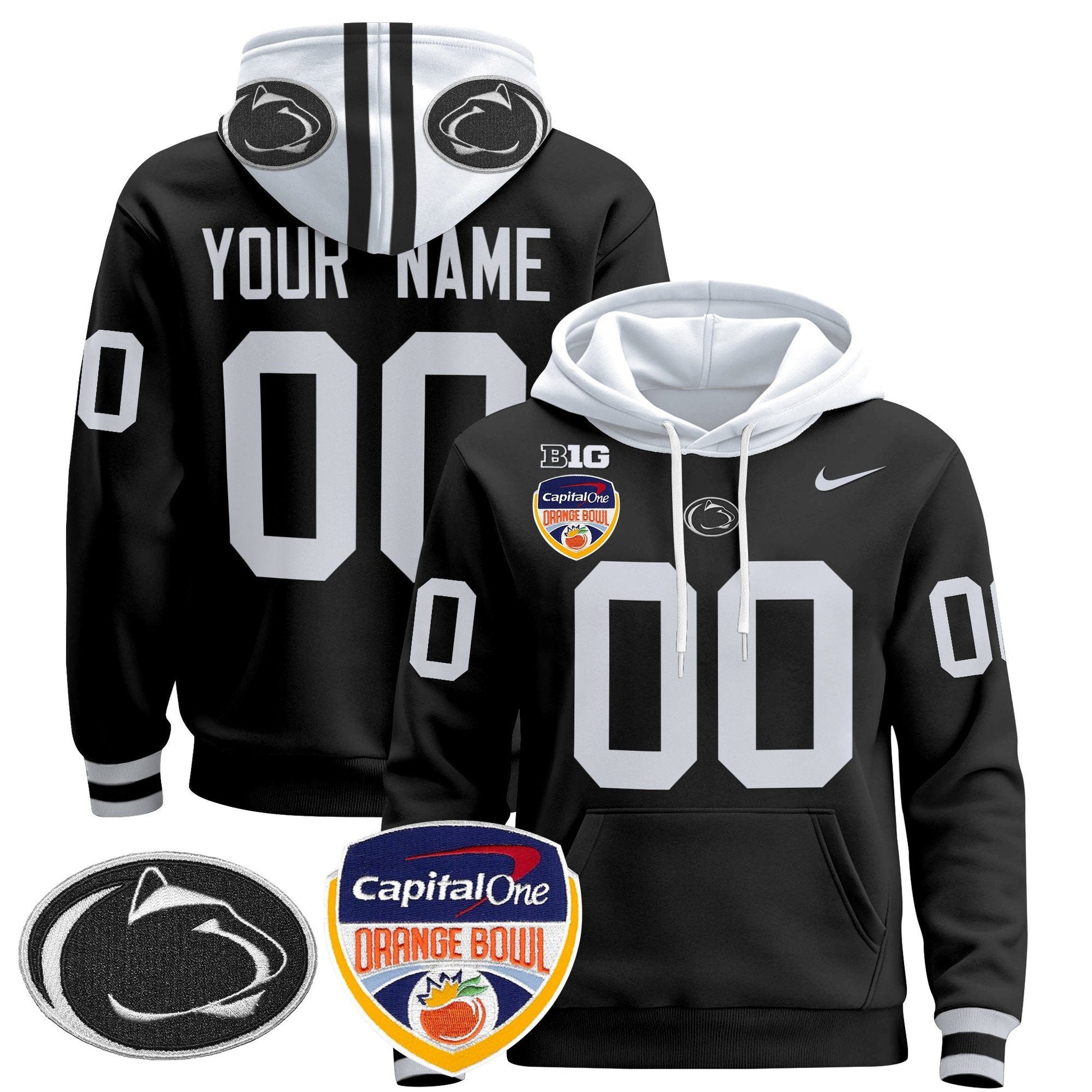 Penn State Nittany Lions Orange Bowl Custom Pullover Hoodie