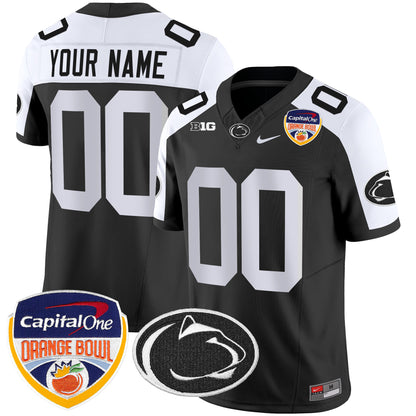 Penn State Nittany Lions Orange Bowl Patch Vapor Limited Custom Jersey - All Stitched