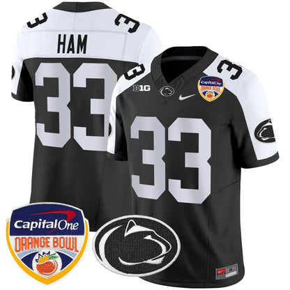 Penn State Nittany Lions Orange Bowl Patch Vapor Limited Jersey - All Stitched