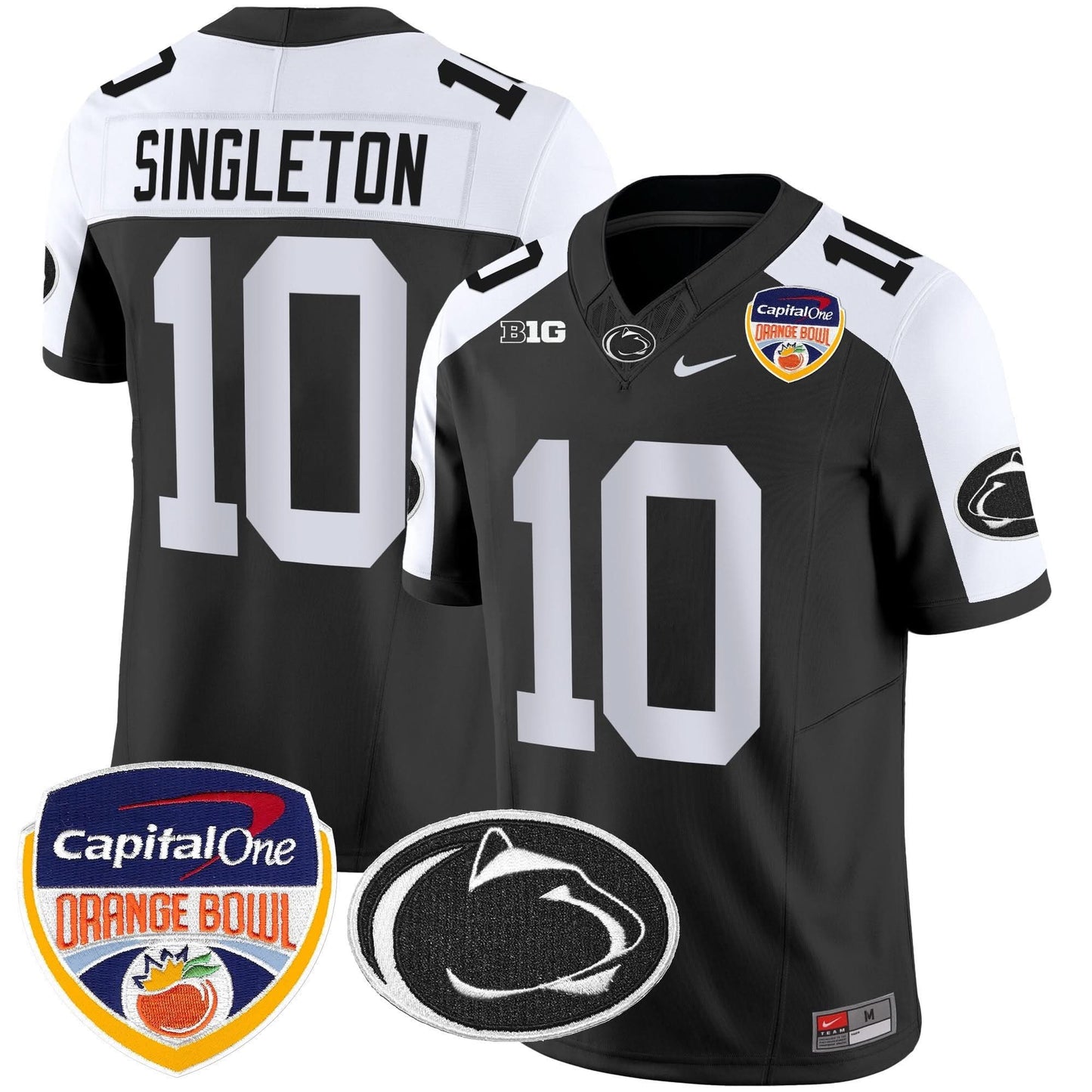 Penn State Nittany Lions Orange Bowl Patch Vapor Limited Jersey - All Stitched