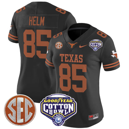 Women's Texas Longhorns Cotton Bowl Patch Vapor Limited Jersey - All Stitched