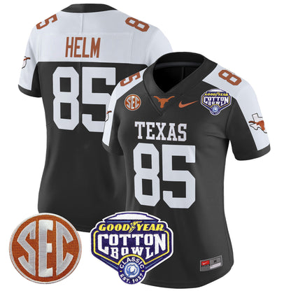 Women's Texas Longhorns Cotton Bowl Patch Vapor Limited Jersey - All Stitched