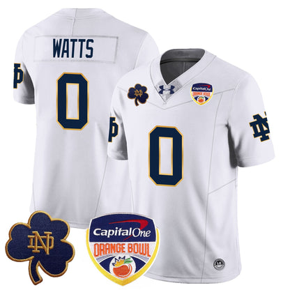 Notre Dame Fighting Irish  2024 Orange Bowl Jersey - All Stitched