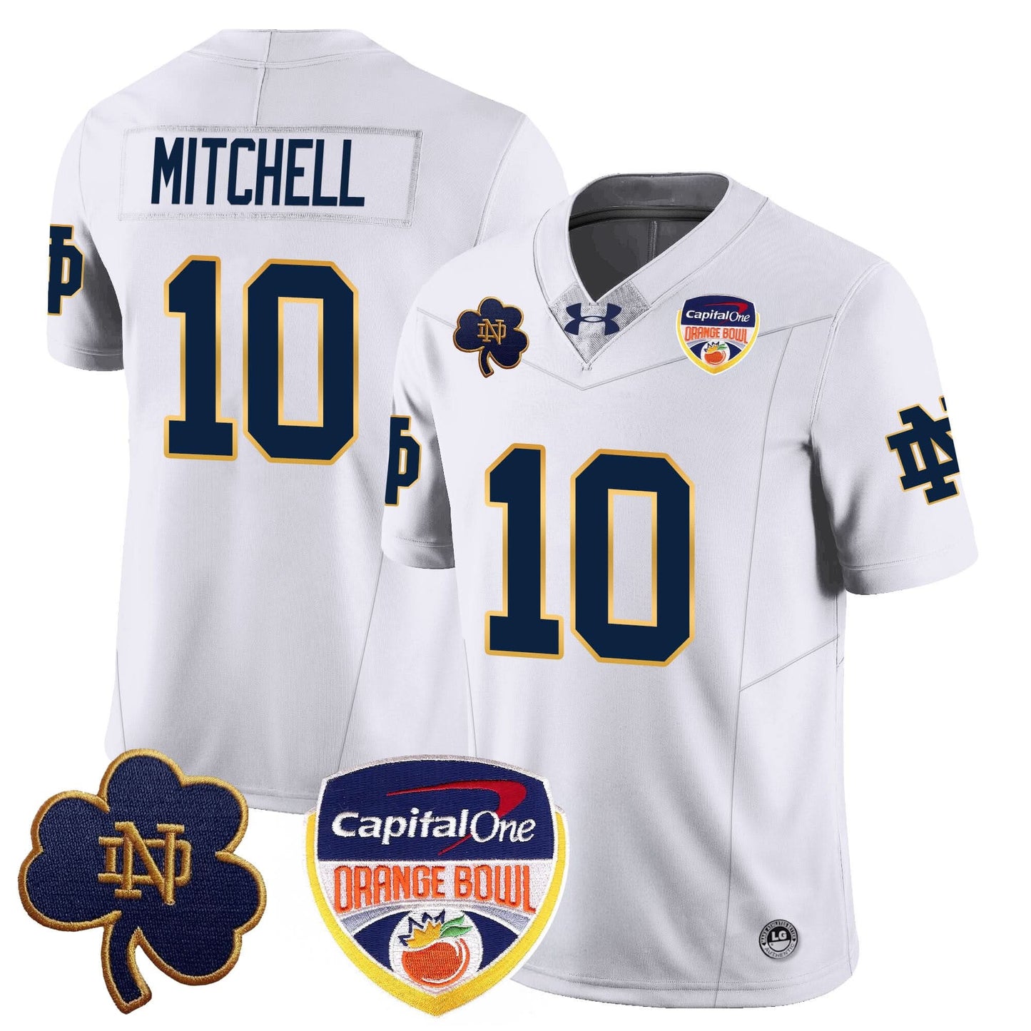 Notre Dame Fighting Irish  2024 Orange Bowl Jersey - All Stitched