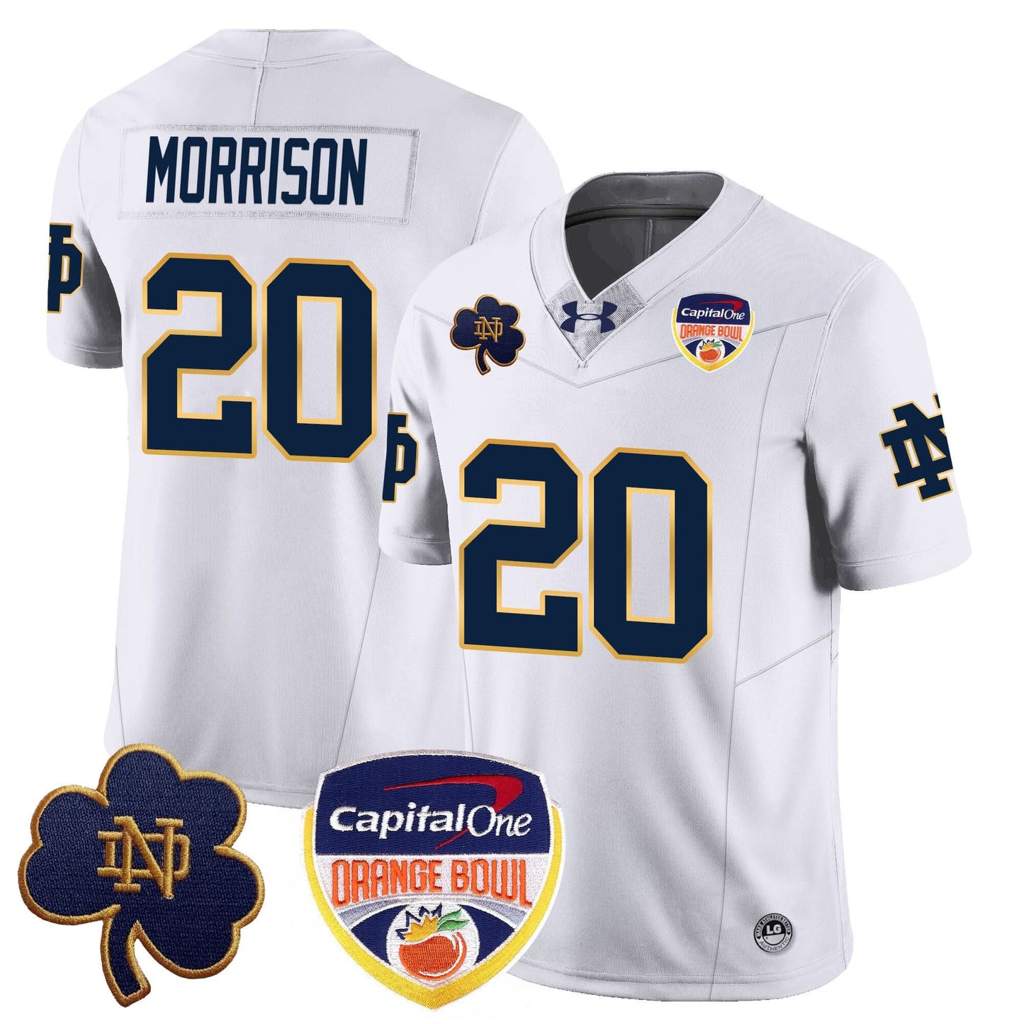 Notre Dame Fighting Irish  2024 Orange Bowl Jersey - All Stitched