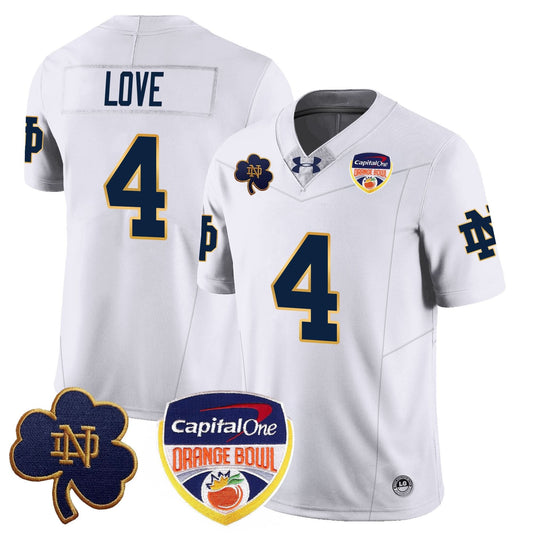 Notre Dame Fighting Irish  2024 Orange Bowl Jersey - All Stitched