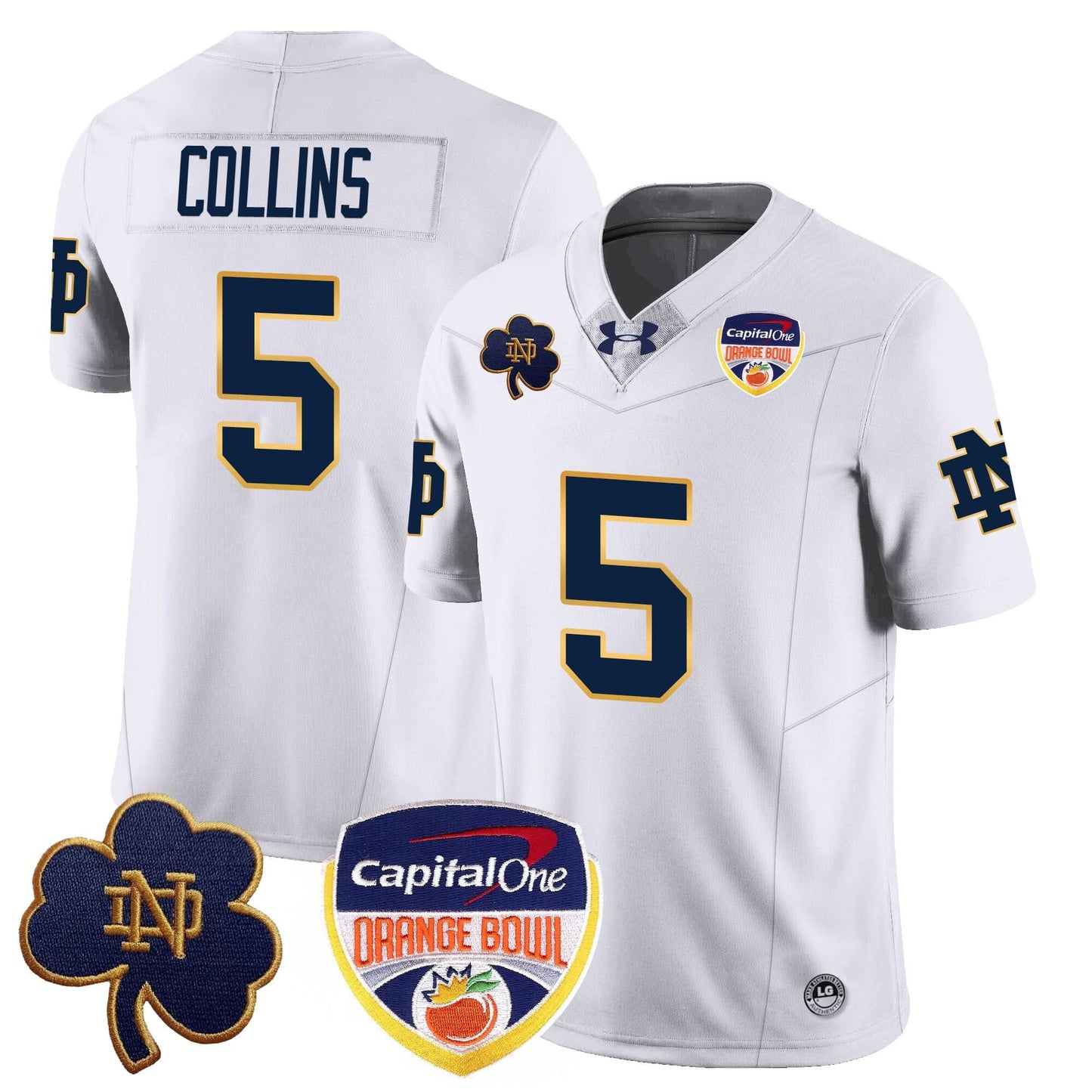 Notre Dame Fighting Irish  2024 Orange Bowl Jersey - All Stitched